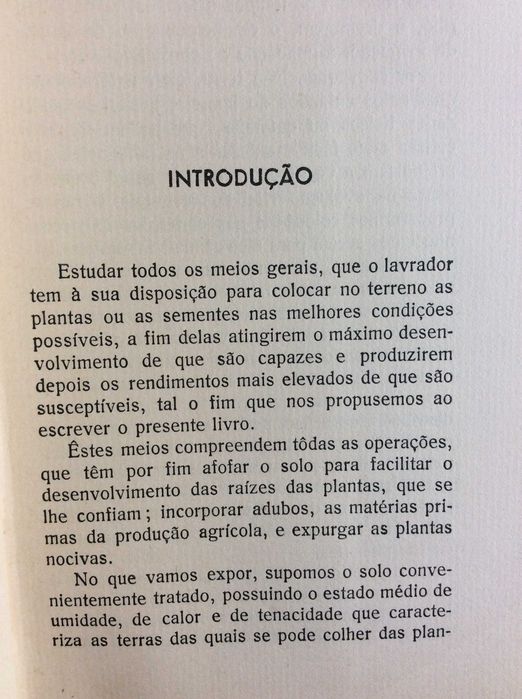 A Cultura da Terra (Lavouras - Sementeiras - Plantação - Estrumação - Granjeios). G. V. Garola