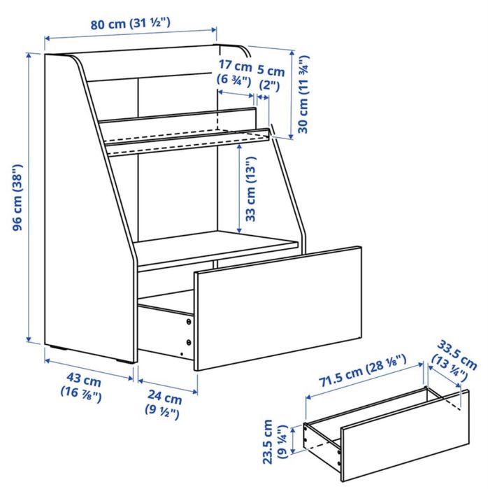 Bergig regal dla dzieci na zabawki IKEA