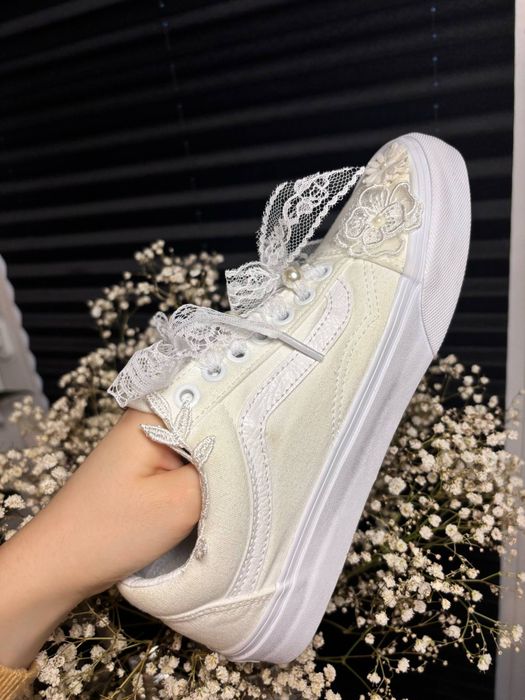 Cutom butów Vans Old Skool ślubne komunijne