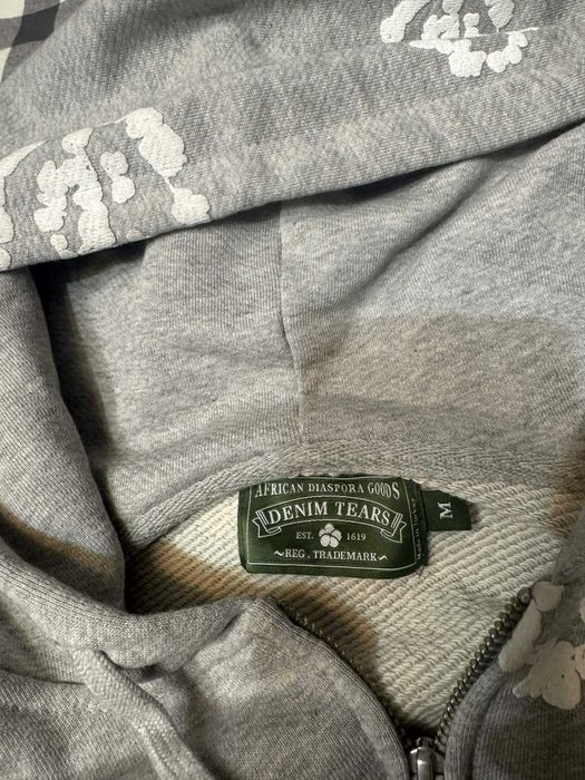 Corteiz X Denim Tears Wreath Zip Hoodie