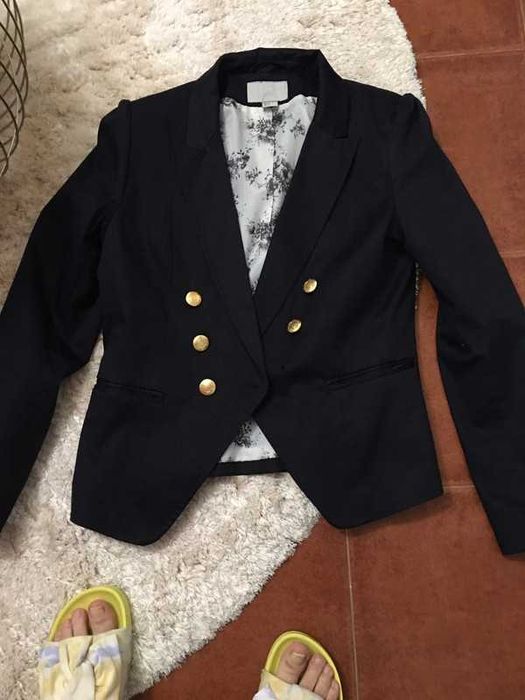Blazer /jaqueta em azul-escuro