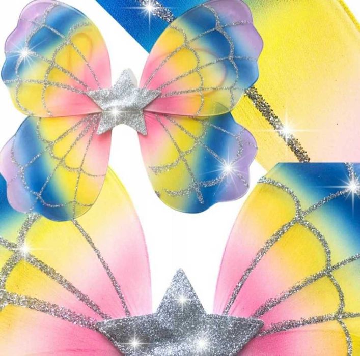 Strój Karnawałowy – MOTYL WRÓŻKA przebranie kostium ciuszek bal