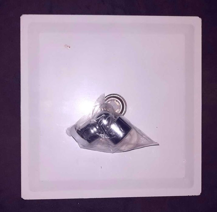 Chuveiro QUADRADO 20x20cm em aço inox polido (NOVO)
