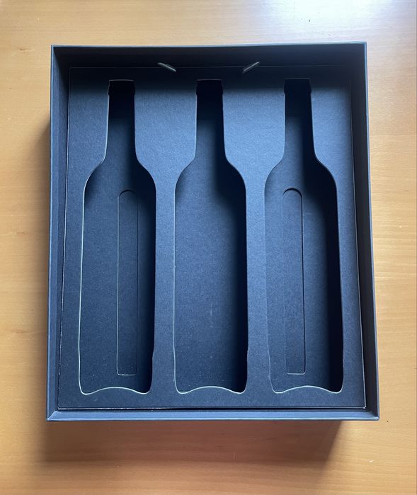 Caixa p/ 3 garrafas vinho