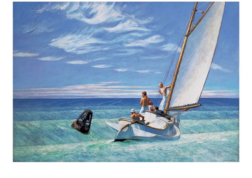 Obraz wydruk na płótnie 80x60cm Edward Hopper „Ground Swell”