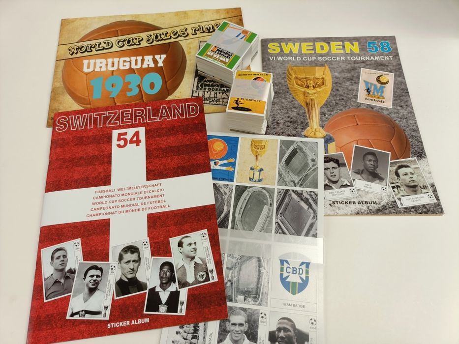 Set Uruguay 30 + Swiss 54 + Sweden 58 WORLD CUP SOCCER ALBUMS