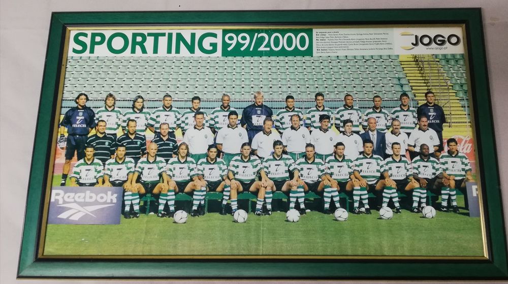 Quadro do Sporting campeão 2001 sem vidro