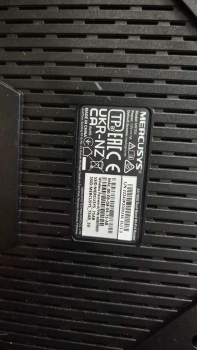 Router MERCUSYS AX1800 Dual-Band Wi-Fi 6 5GHz