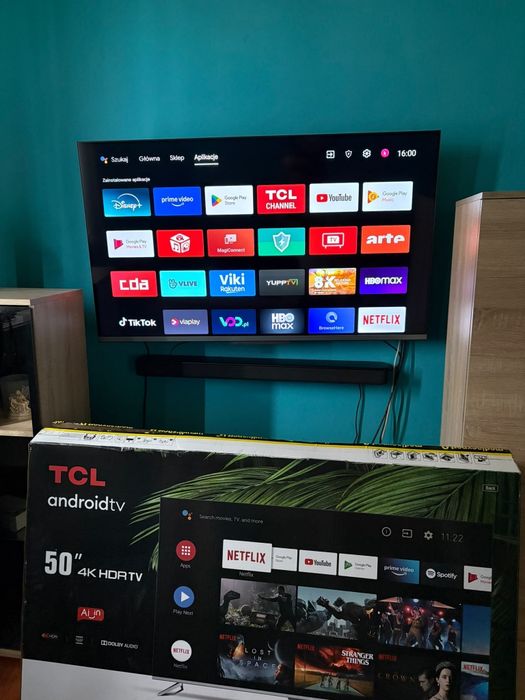 Telewizor TCL LED 50P715 UHD 4K HDR używany