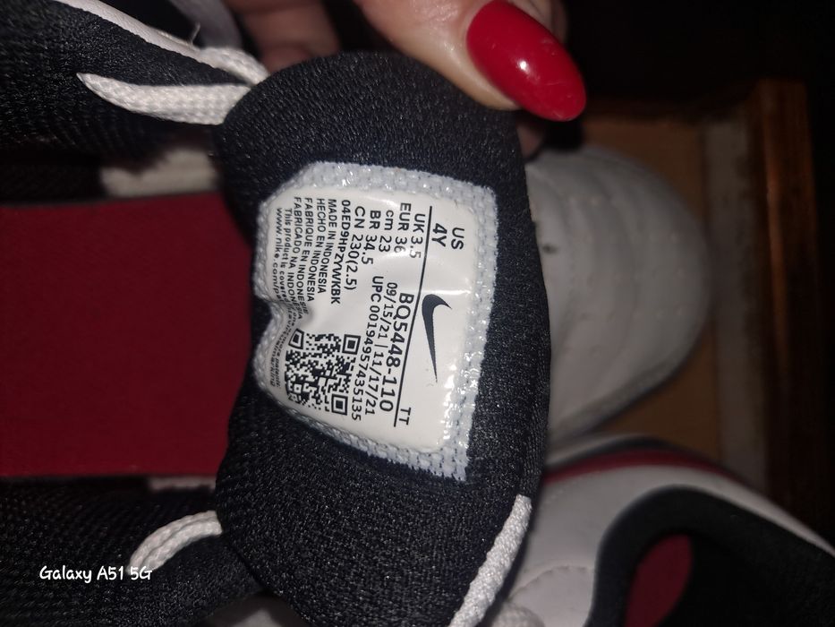 Buty NIKE biało-czerwone