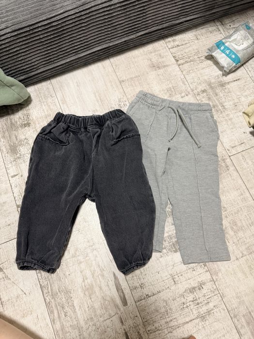 джинси zara, штани спортивні h&m, розмір 92