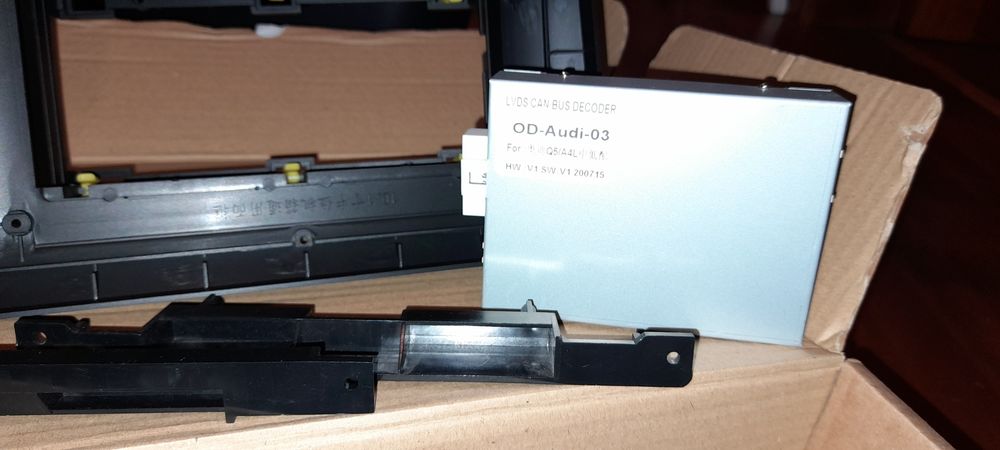 Cabos Audi Q3 Q5 RCA Canbus Fichas Completas Antena GPS usb Moldura...