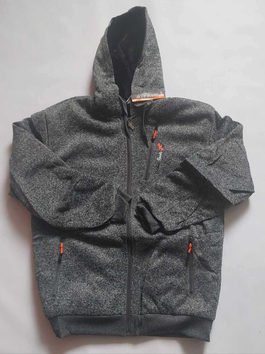 Bluza męska gruba ciepła ocieplana futerkiem Blue Jeans PL0726 r. 2XL