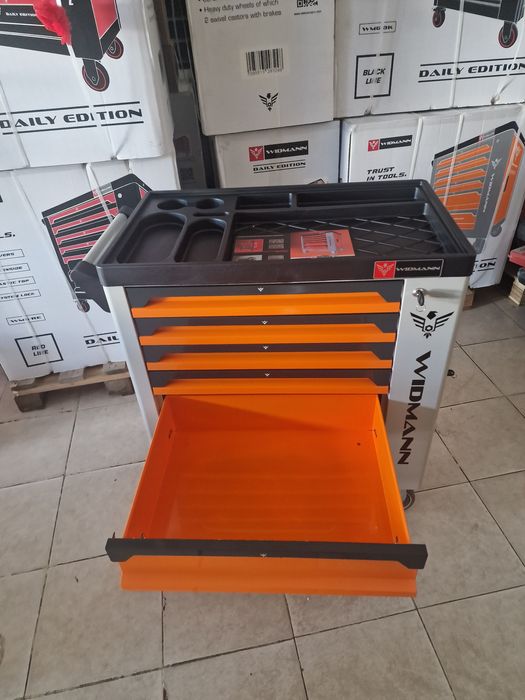 carrinho de ferramenta de 6 gavetas 4 completas novo