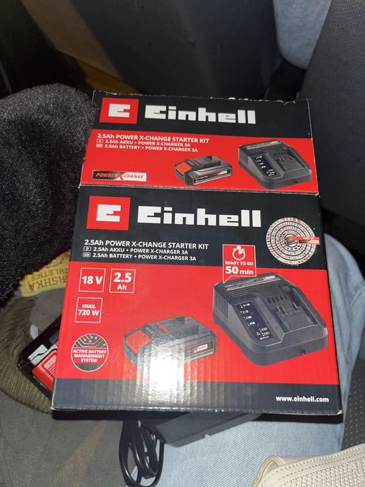 Conjunto de Carregador e Bateria EINHELL Pxc Starter Kit 18V 2,5Ah