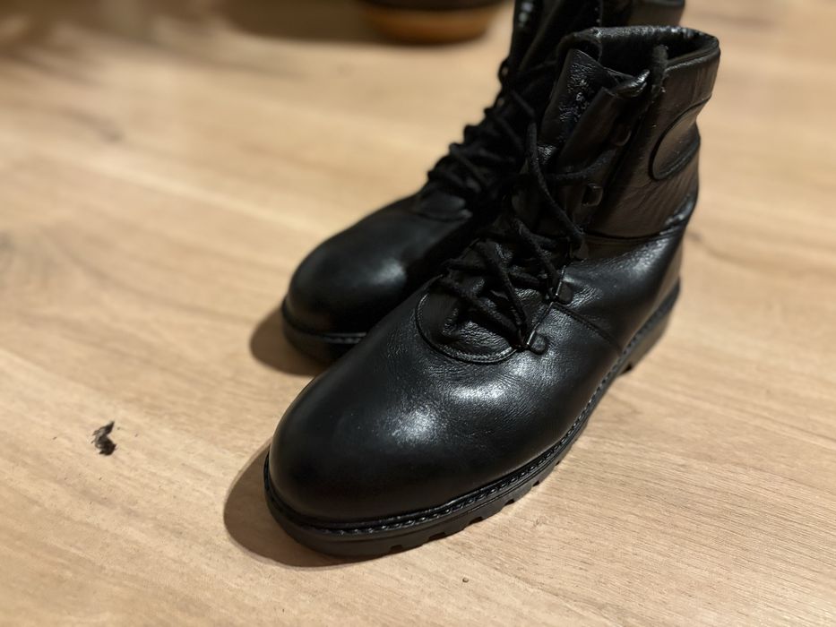 Męskie buty zimowe sznurowane za kostkę