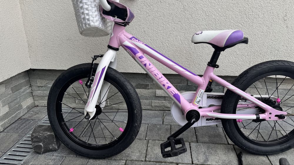 Gwarancja! Super stan! Unibike 16” dla dziewczynki ok.2-4 lat