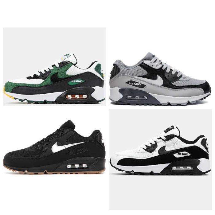 Мужские / женские кожаные кроссовки Nike Air Max 90 чоловічі / жіночі шкіряні кросівки найк аїр макс 90