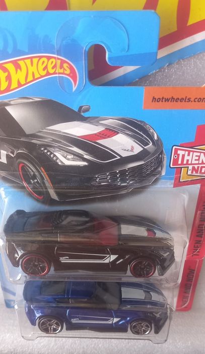 Conjunto 2 corvette c7 z06 hot wheels