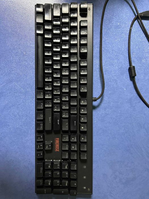 Клавіатура 1stPlayer Fire Rose MK3 RGB Outemu Blue (MK3-BL) Black