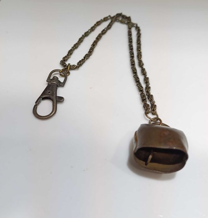 Porta Chaves, Sino real, em cobre, com torniquete/ Arnês