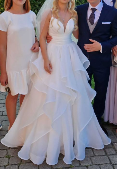 Oryginalna suknia ślubna - kolor ivory