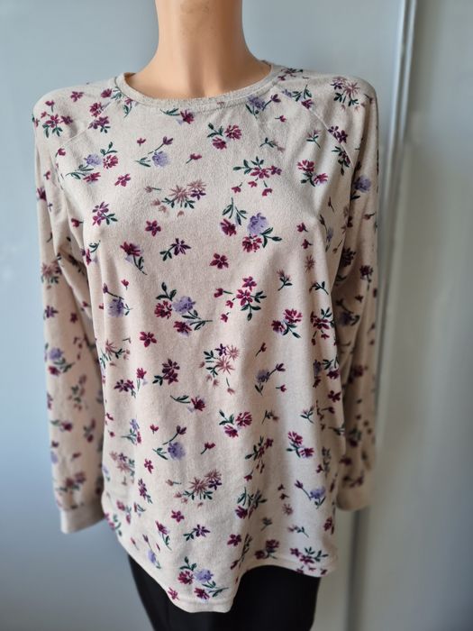 Pluszowa bluzka piżama ciepła Primark Love to Longue 34/36 używana