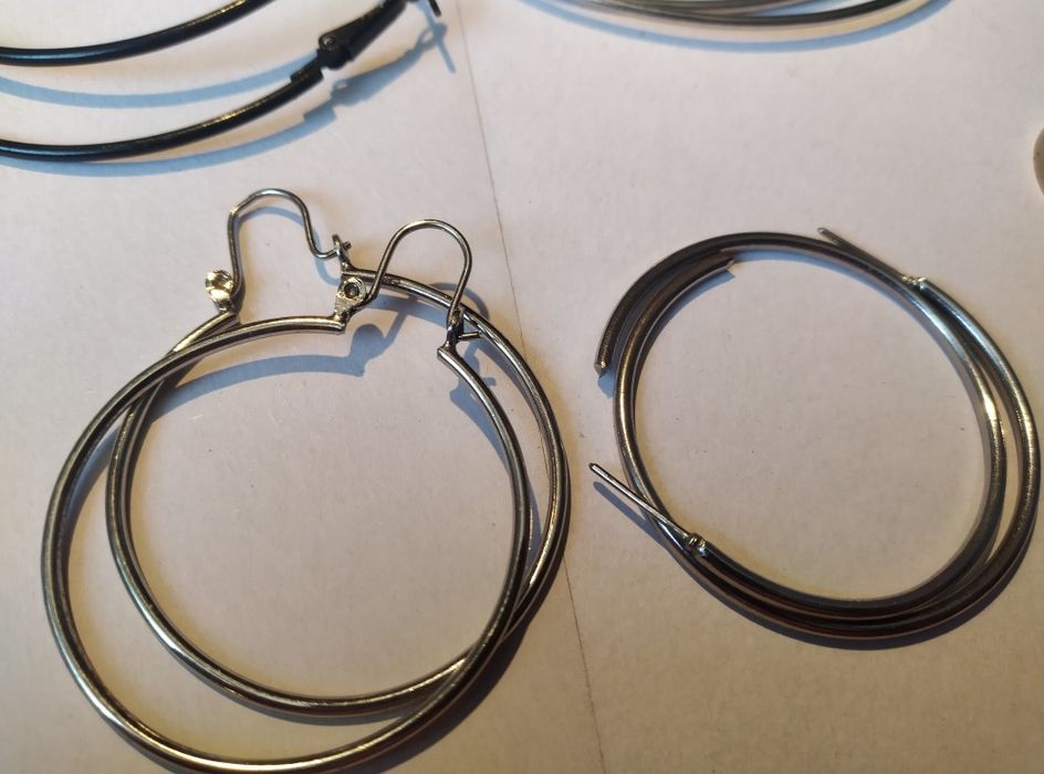 Conjunto de 5 Brincos Argolas