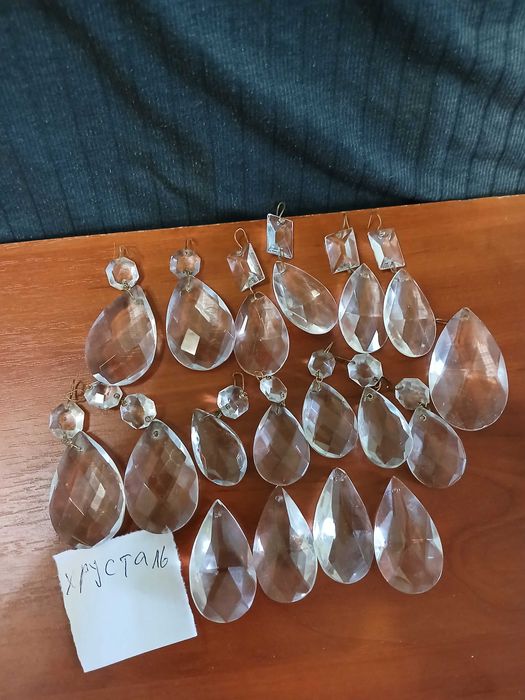 подвески хрустальные  для   чешской люстры