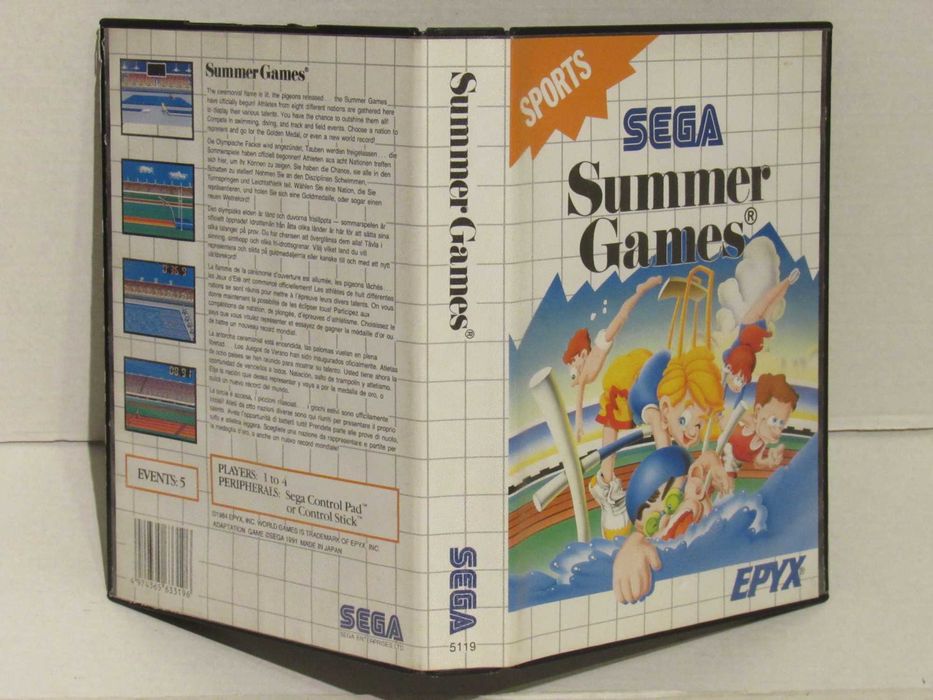 Complete Sega Master System Summer Games Game64729819302274122