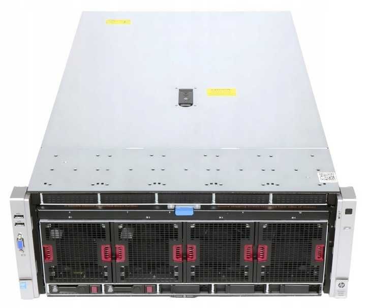 Serwer HP ProLiant DL580 G8 / 4x E7-4880 v2 2.50GHz / 192GB RAM DDR3