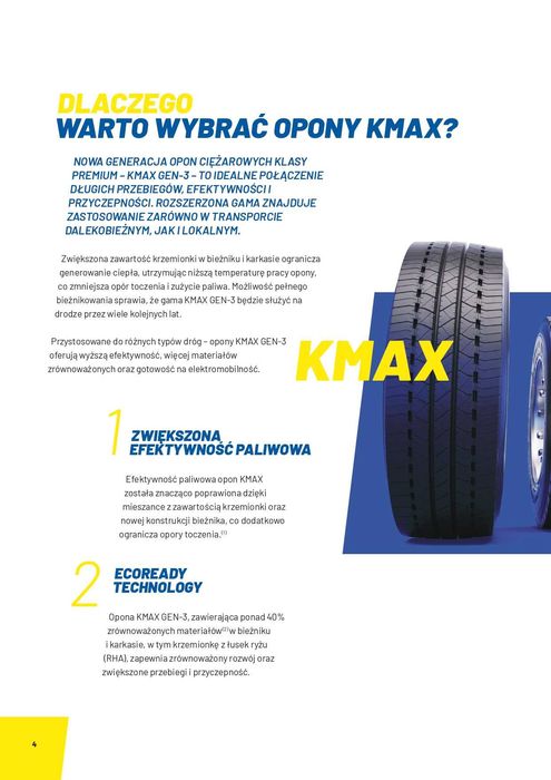 NOWE opony 315/70R22.5 Goodyear Kmax S G3 - najnowszy model - c.BRUTTO