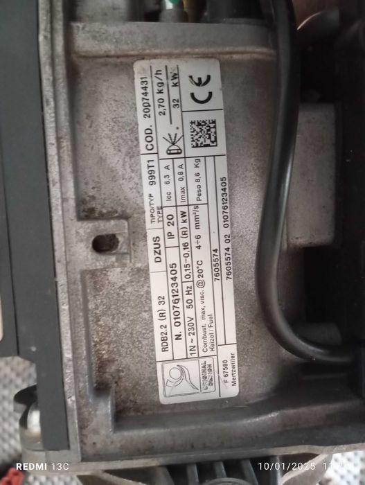 Queimador a gasóleo baxi