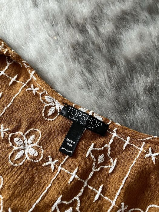 Crop top wiązany Topshop wiskoza lato wakacje