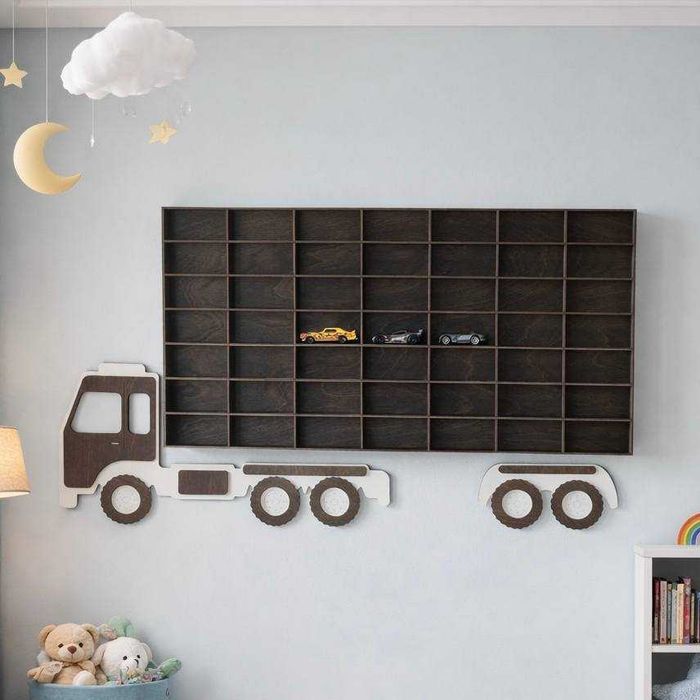 Настінний гараж для машинок Hot Wheels на 25 49 84 104 машинки