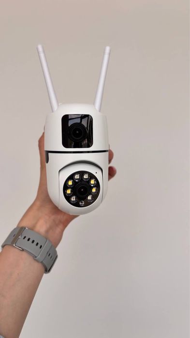 Подвійна камера відеонагляду 8 Мп, 2в1 з нічним баченням V380PRO ptz