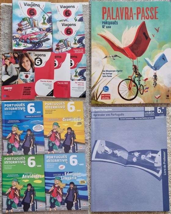 Manuais de Português e História 5 e 6 ano