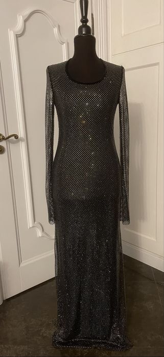 MAX MARA piękna suknia wieczorowa z kryształków. NOWA