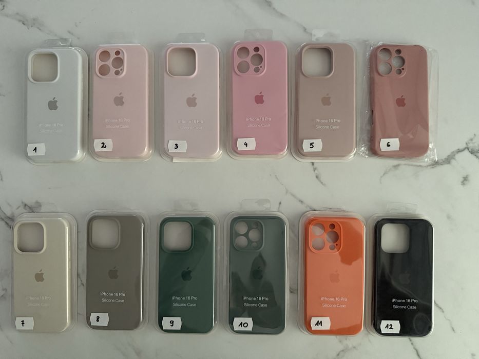 Silikonowe etui na iPhone 16 Pro