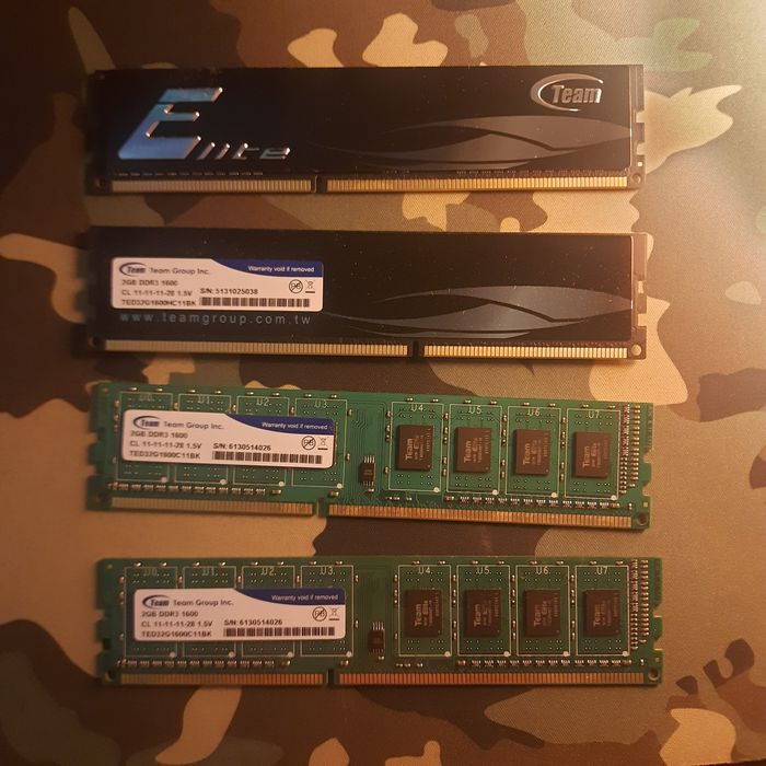 Продам ОЗУ Team DDR 2, DDR 3