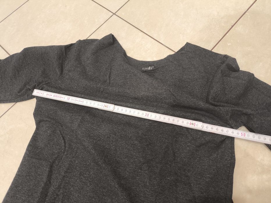 Szara sukienka dresowa 42 XL