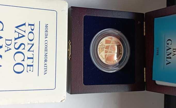 Portugal Proof Bimetalica Ponte Vasco da Gama Prata e Ouro