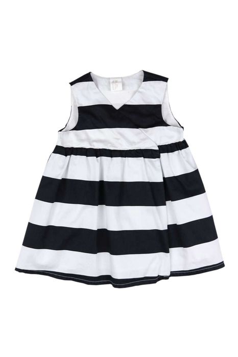 H&M stercząca sukienka kopertowa pasy 80 cm