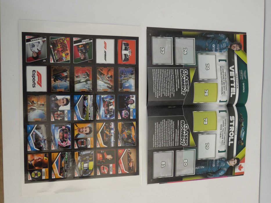 Caderneta vazia e Lote completo de Cromos F1 2022 Topps