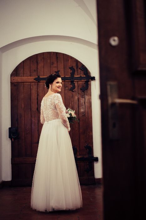 Suknia ślubna Amy Love Bridal 185 dla wysokich