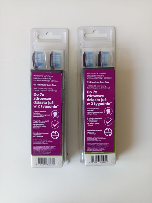 Zestaw dwóch kompletów końcówek Sonicare