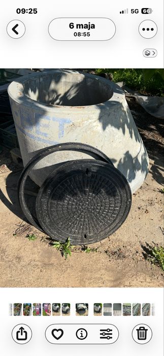 Zwezka betonowa z pokrywa zeliwna