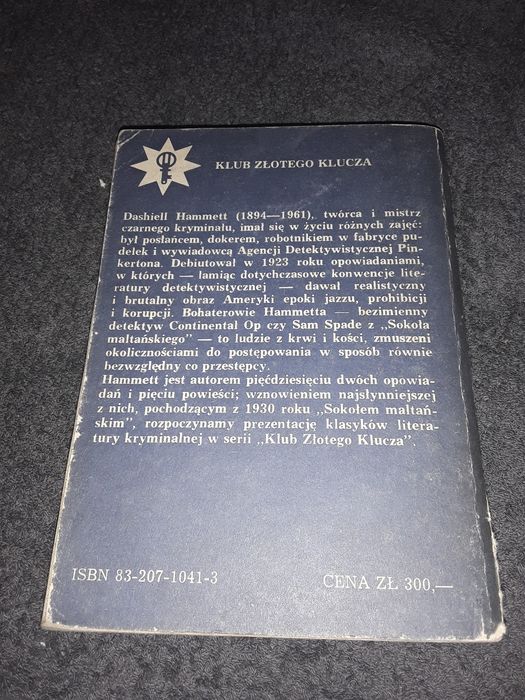 Sokół maltański hammet klub złotego klucza