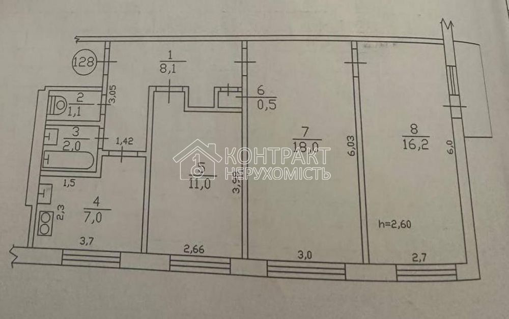 Продаж 3к квартири в районі Одеської