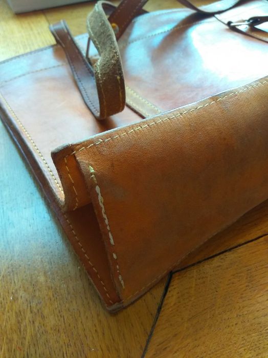 Torba duża , skórzana, A4